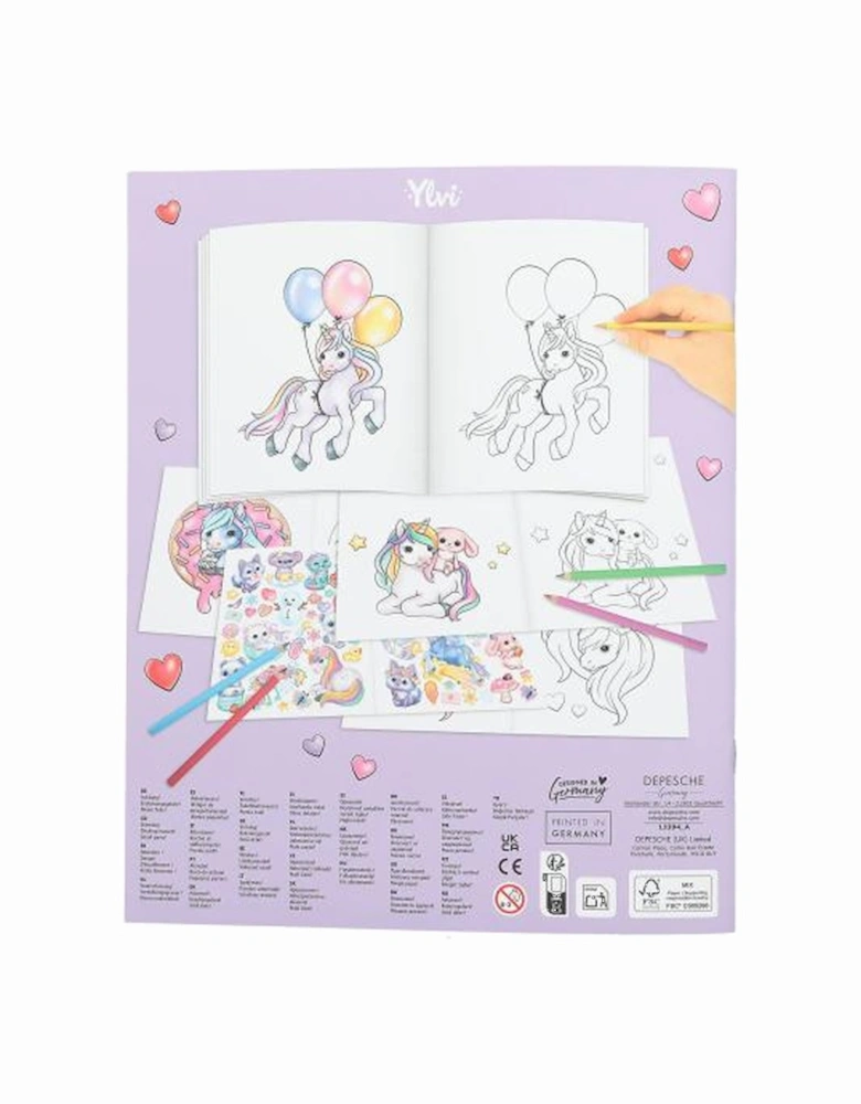 Ylvi Create Your Unicorn Colouring Book