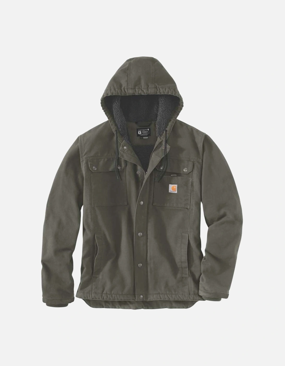 Carhartt Mens Bartlett Sherpa Lined Cotton Work Jacket, 2 of 1