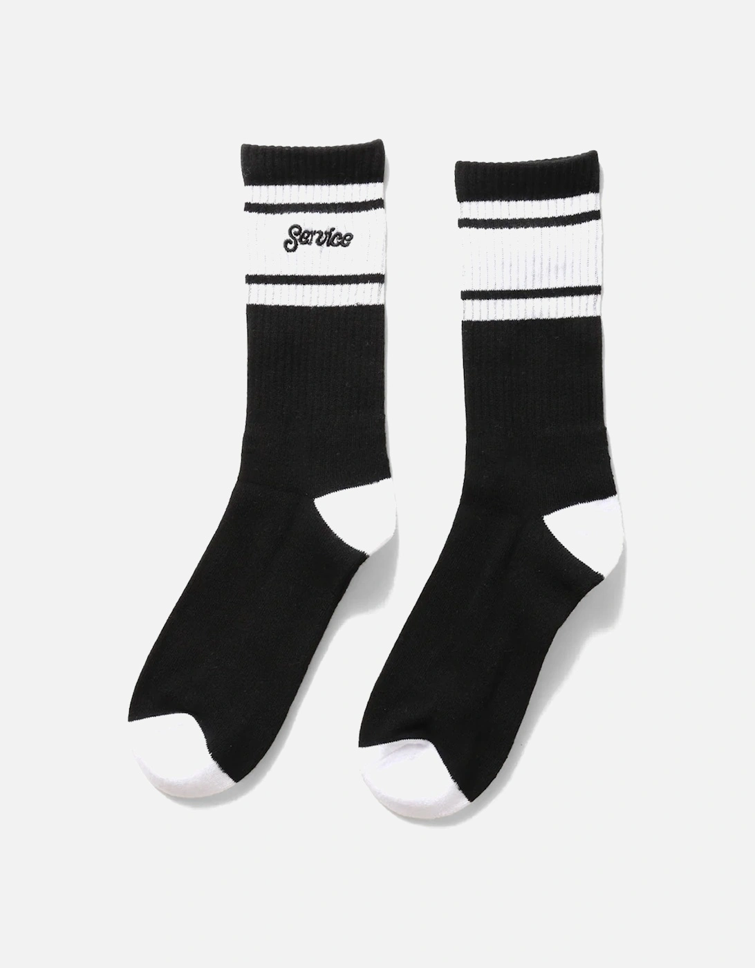 Service Works Logo Ringer Socks