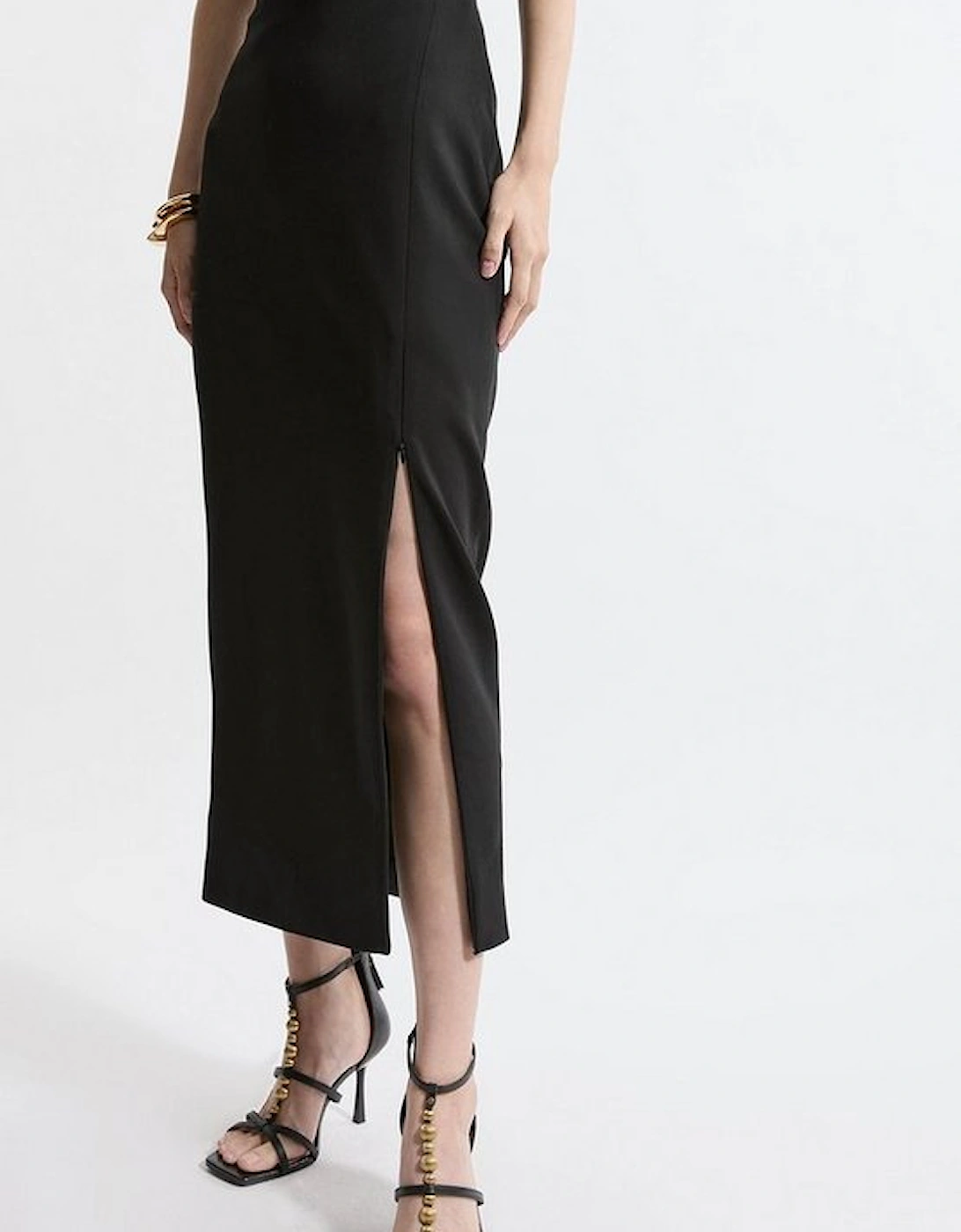 Petite Tailored Maxi Skirt