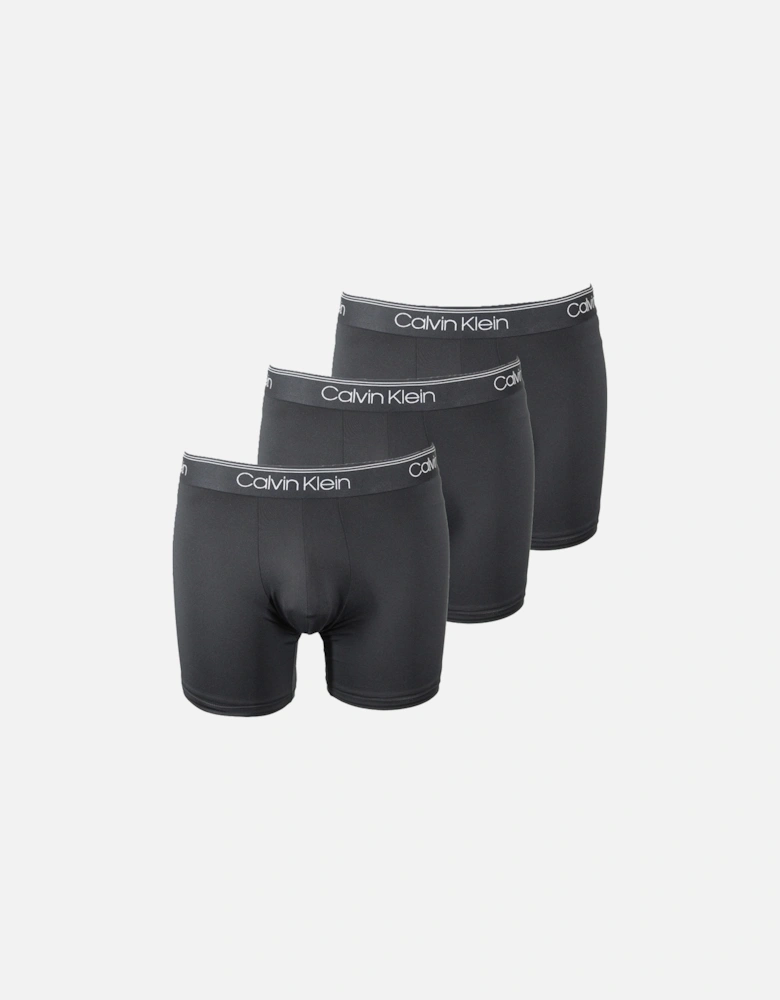 3-Pack Micro Stretch Boxer Briefs, Black