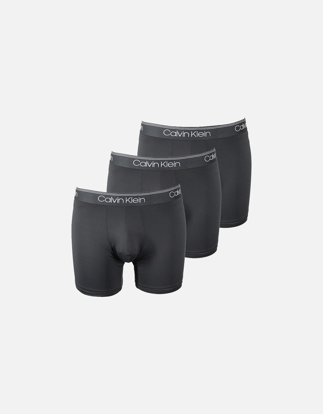 Calvin Klein Men's Black 3-Pack Microfiber Stretch Boxer Briefs, - : 32/34/35 Large