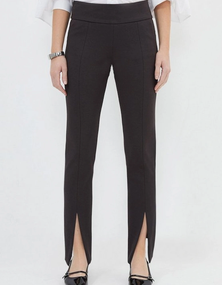 Petite Tailored Split Hem Leggings