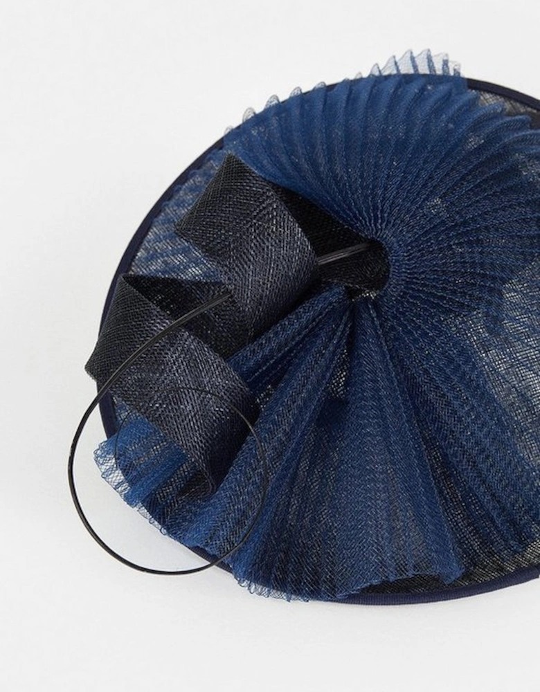 Pleated Spiral Trim Fascinator