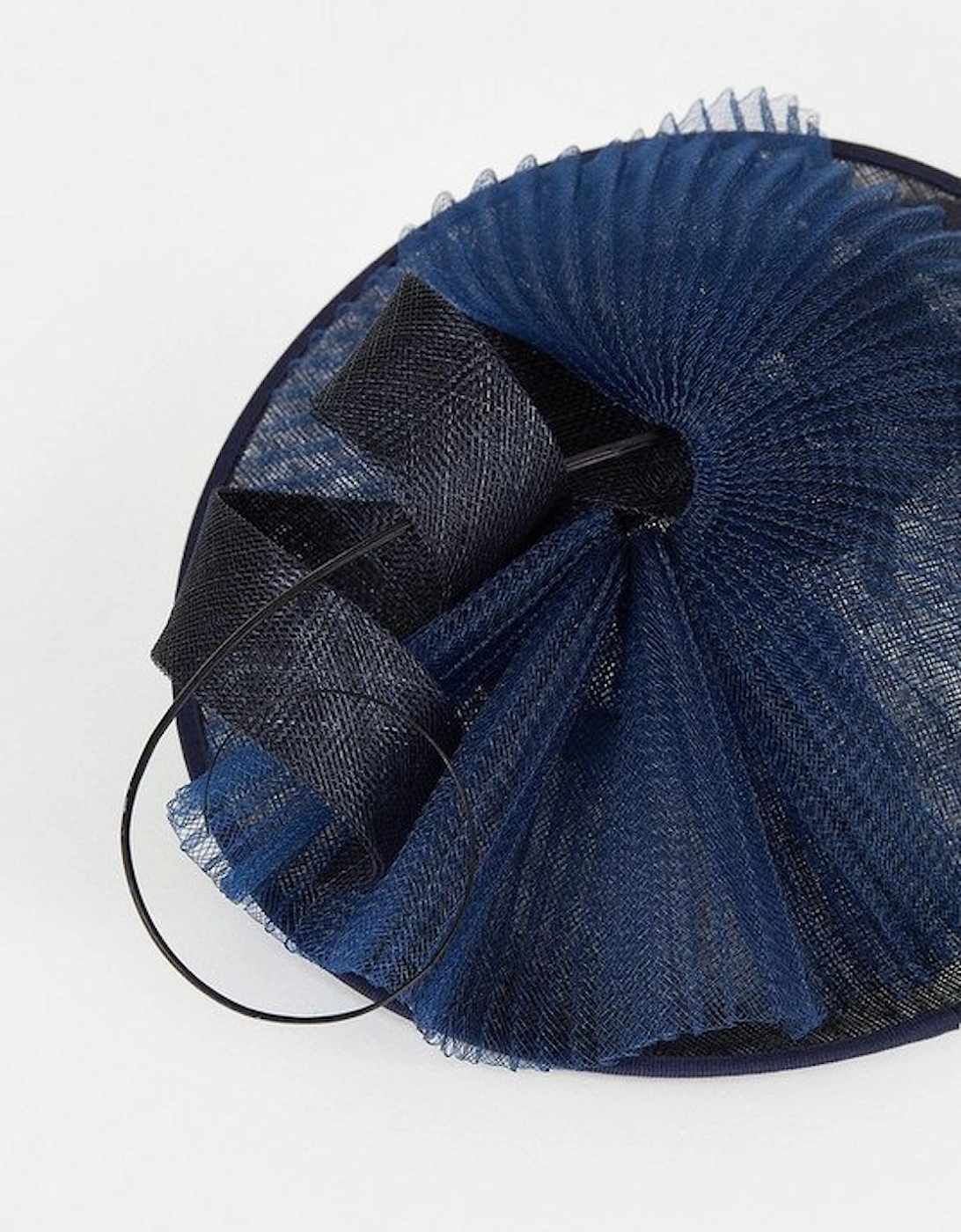 Pleated Spiral Trim Fascinator