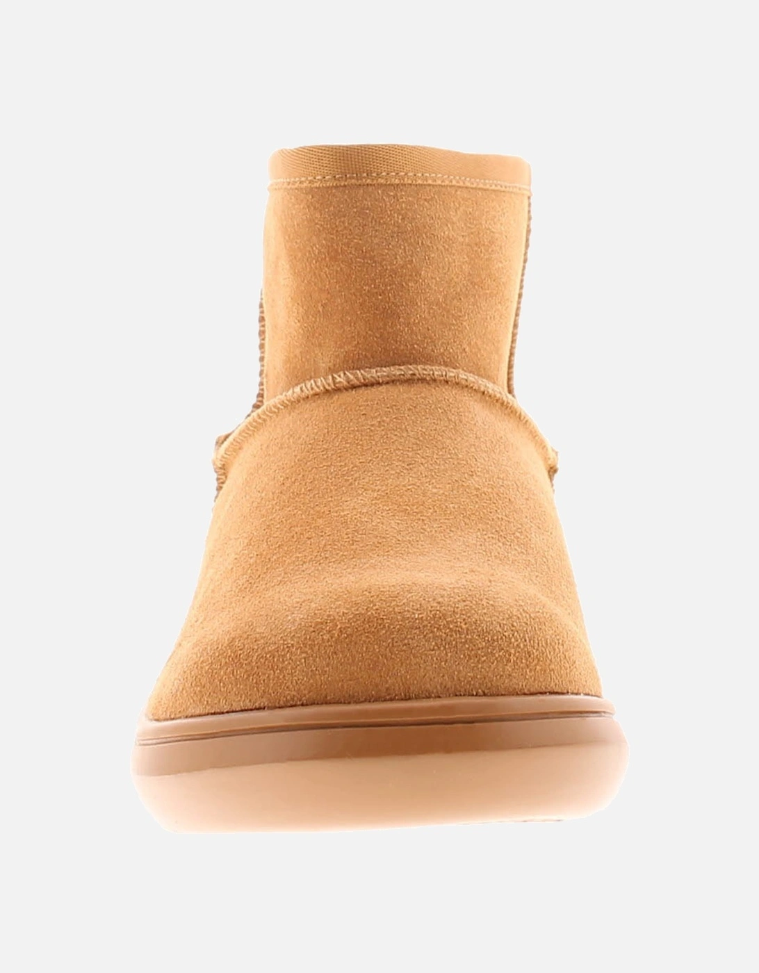 Womens Boots Ankle Sugar Rush Suede Leather Pull On camel UK Size