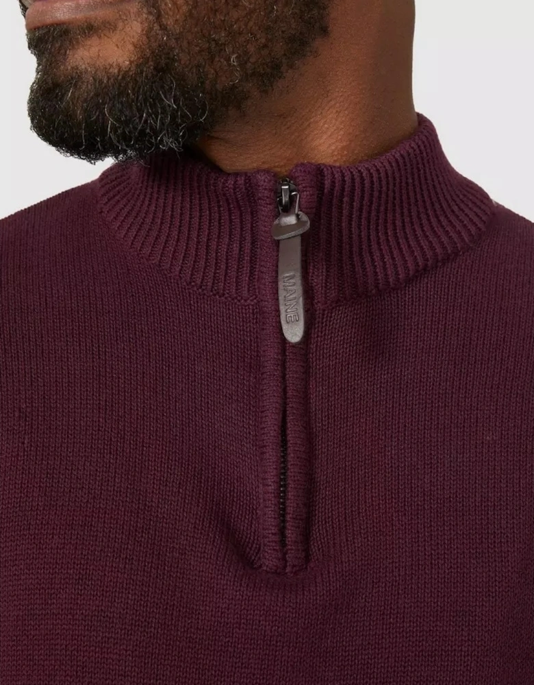 Mens Premium Cotton Funnel Neck Jumper