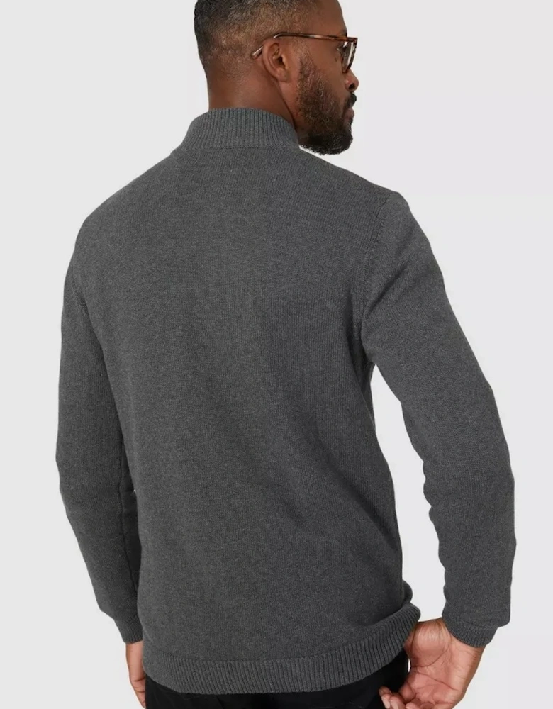 Mens Premium Cotton Funnel Neck Jumper