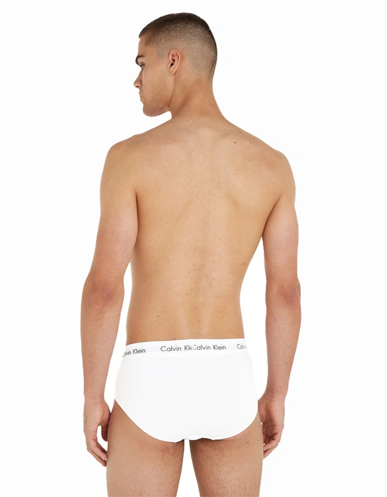 Cotton Stretch 3-Pack Briefs, White