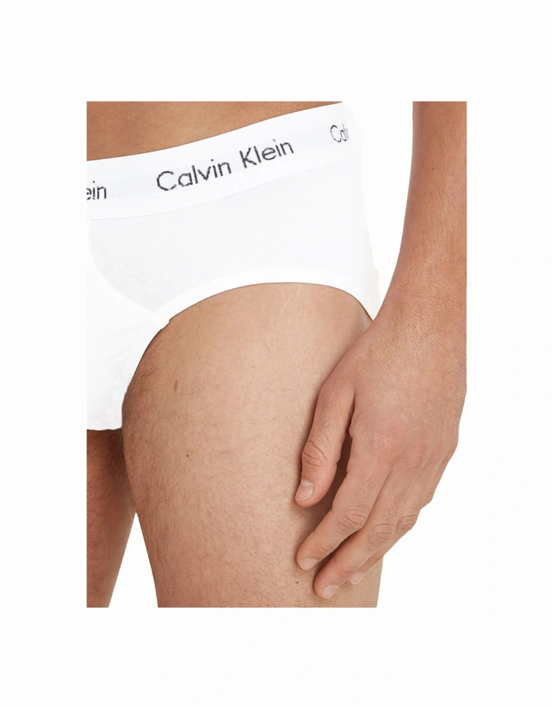 Cotton Stretch 3-Pack Briefs, White