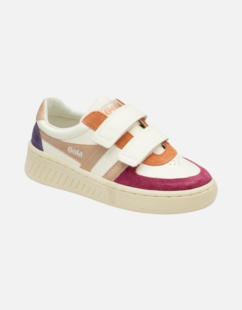 Grandslam Quadrant Strap Girls Trainers