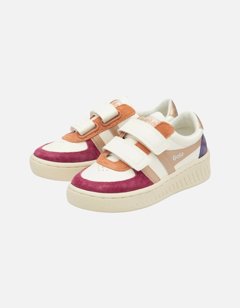 Grandslam Quadrant Strap Girls Trainers