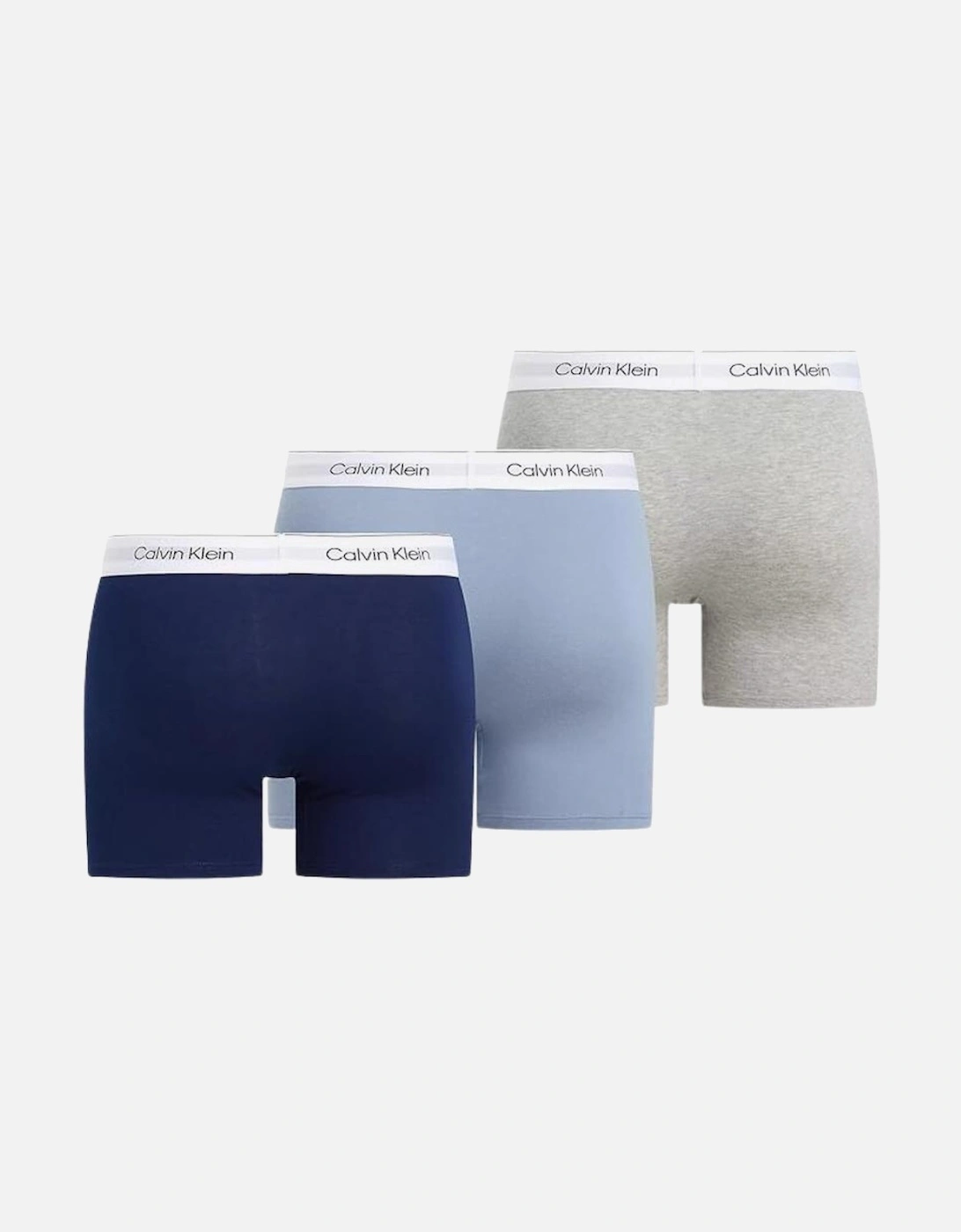 Calvin Klein Men's Multi Ck Stretch Boxer 3Pk - Navy/Sky/Grey - : 32/33/32 Medium