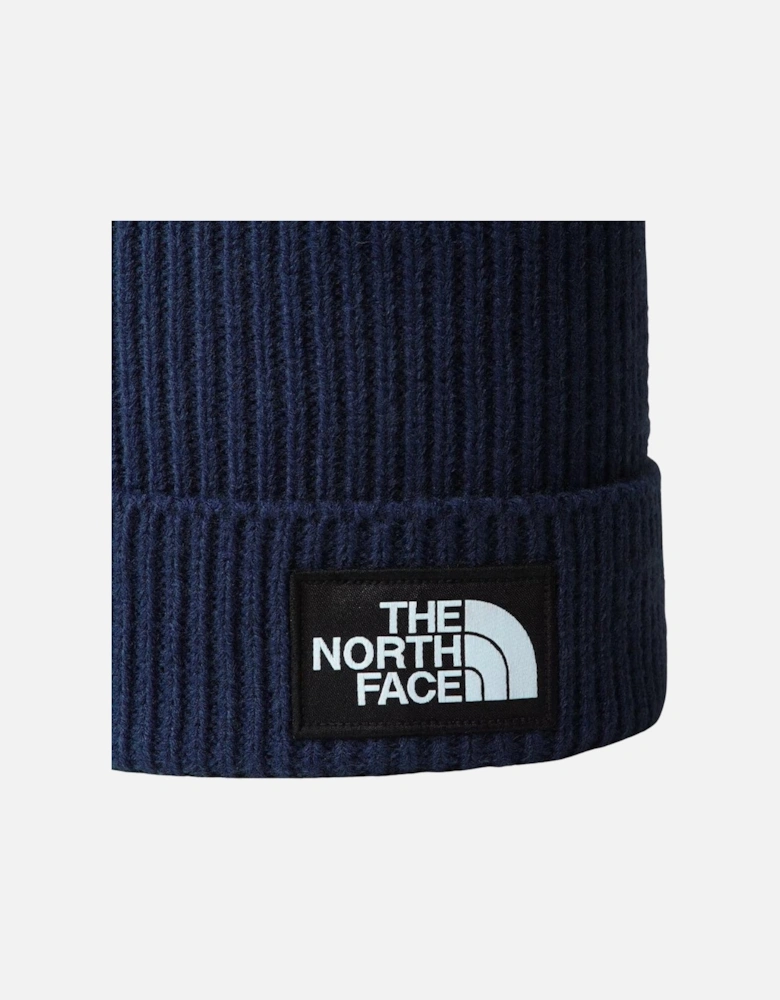 TNF Logo Box Cuffed Beanie - Summit Navy
