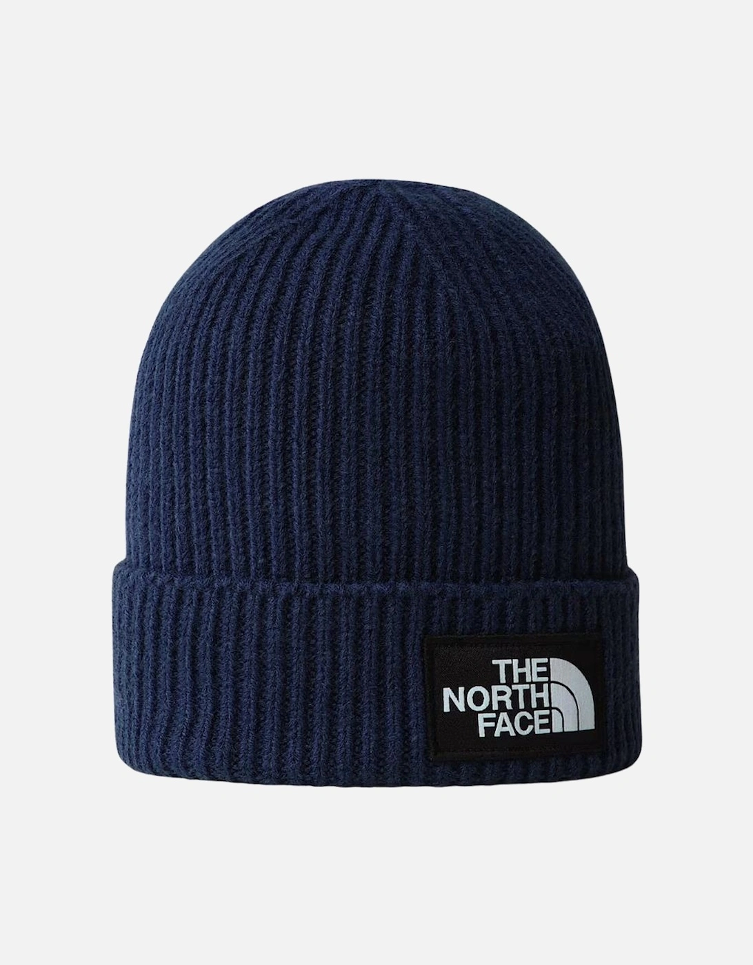 TNF Logo Box Cuffed Beanie - Summit Navy, 3 of 2