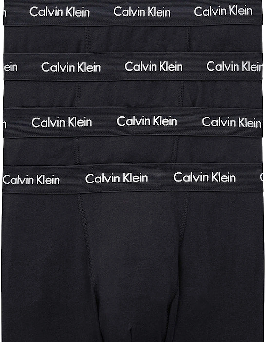 5-Pack Cotton Stretch Boxer Trunks, Black, 2 of 1