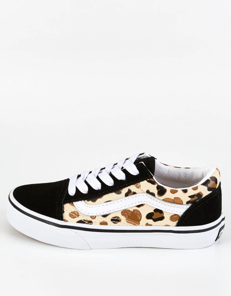 Kid's Old Skool Trainers - Animal Print