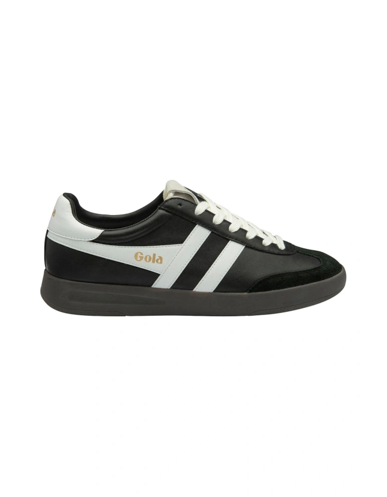 Women's Cyclone Leather Trainers - Black/White