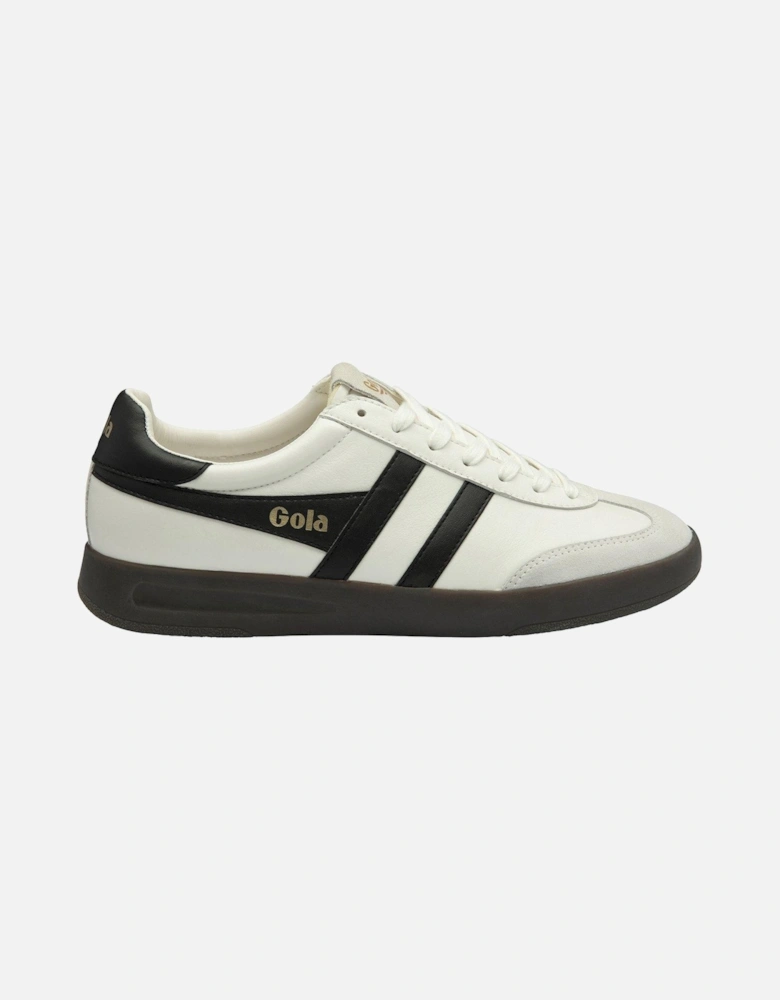 Women's Cyclone Leather Trainers - White/Black