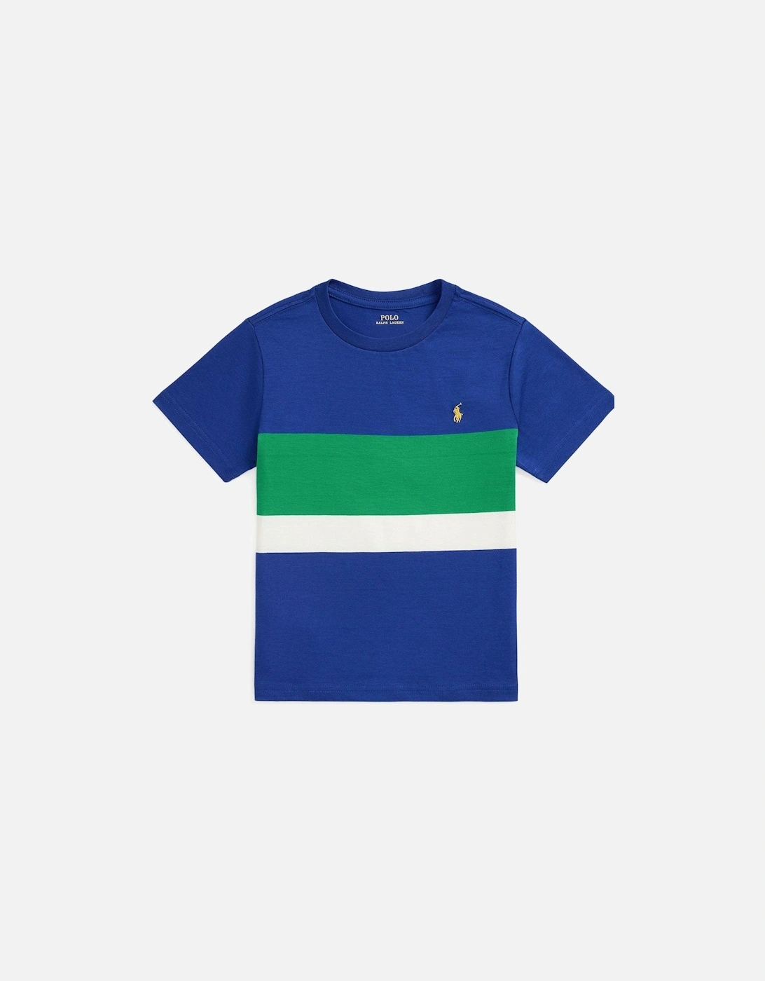 Boys Short Sleeve Colour Block T-Shirt - Blue, 3 of 2