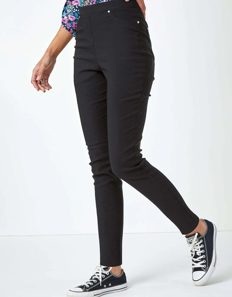 Stretch Jean Trouser - Black