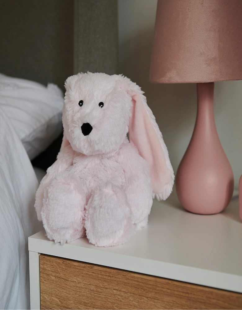 Plush Pink Bunny Microwavable