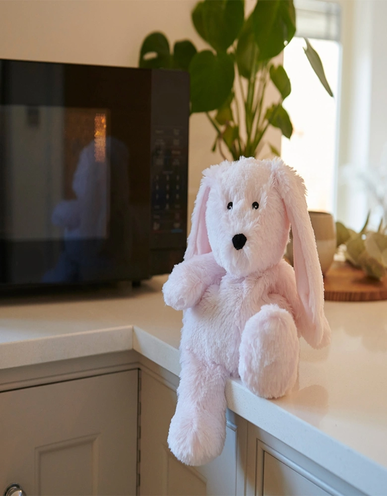 Plush Pink Bunny Microwavable