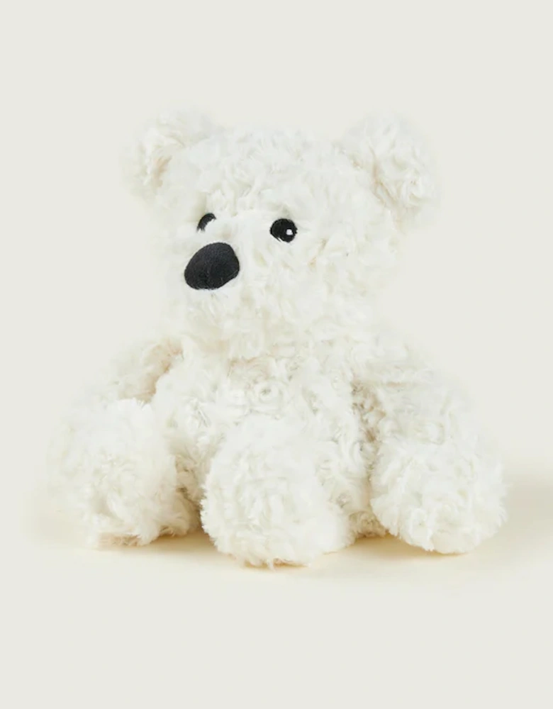 Plush Cream Curly Bear Microwavable