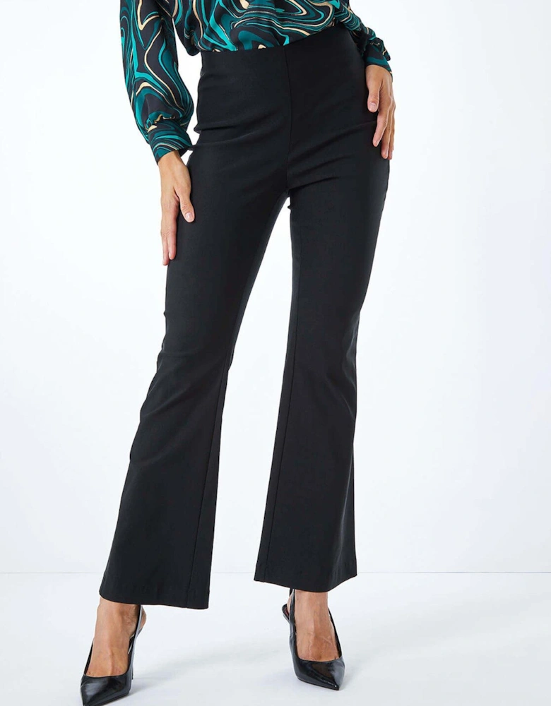 Full Length Boot Cut Trouser - Black