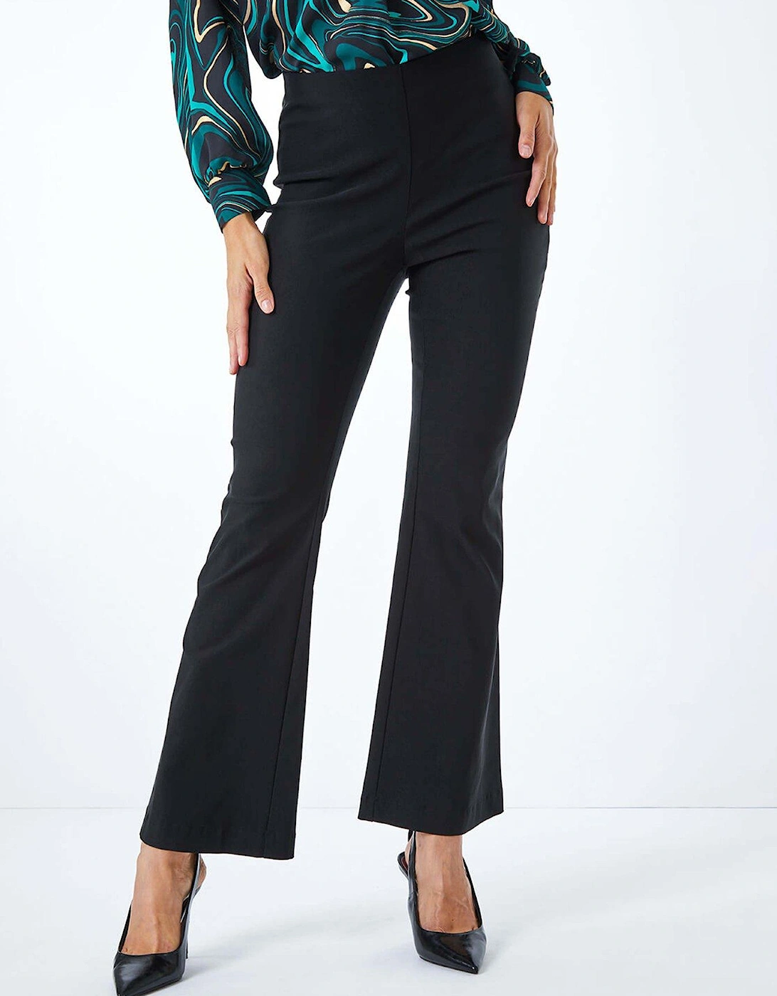 Full Length Boot Cut Trouser - Black, 2 of 1