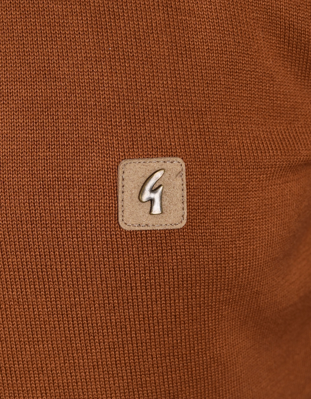 Vintage Jackson Knitted Polo Shirt Walnut