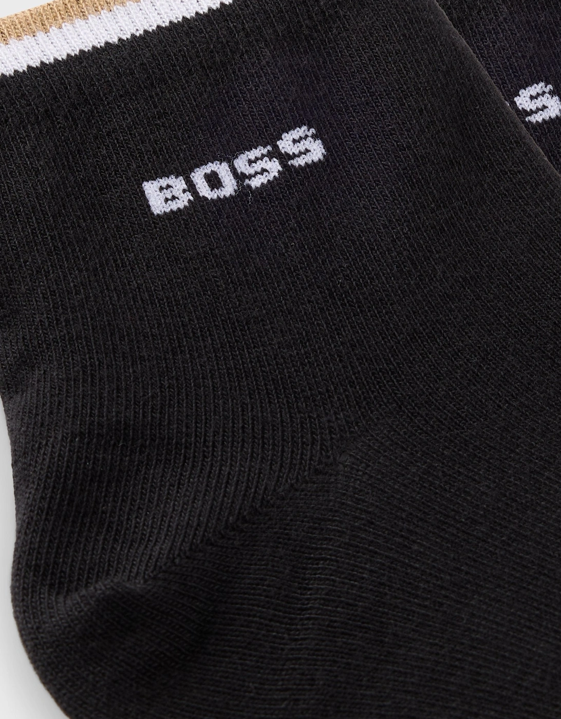 BOSS Black 2P SH Stripe CC Socks 001 Black