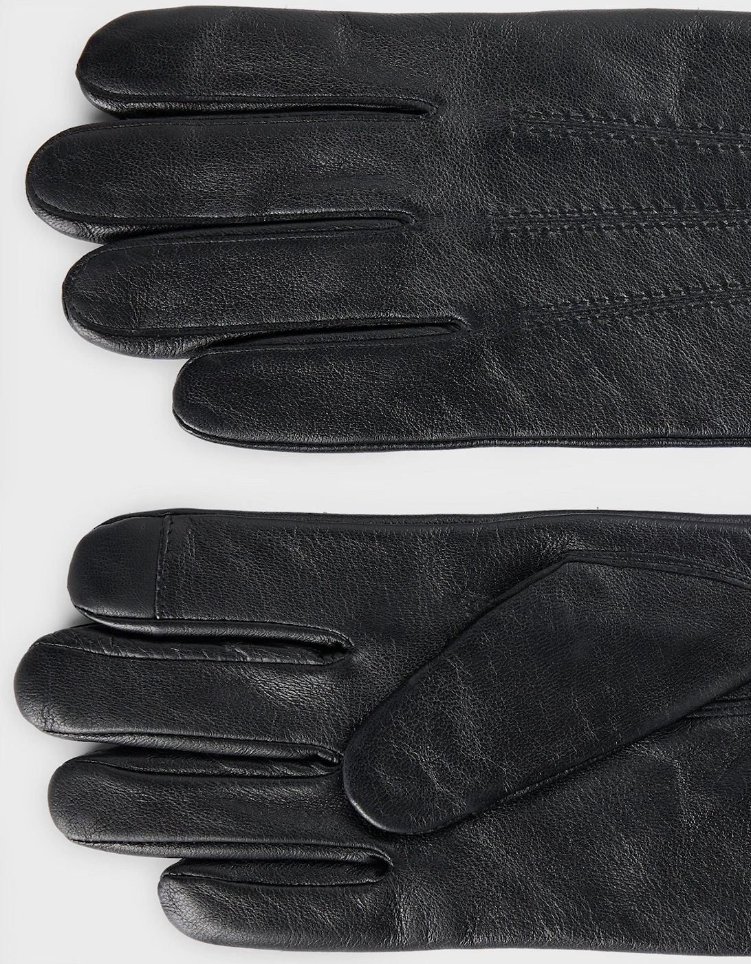 BOSS Black Hainz-ME Leather Gloves A1-24 001 Black, 4 of 3