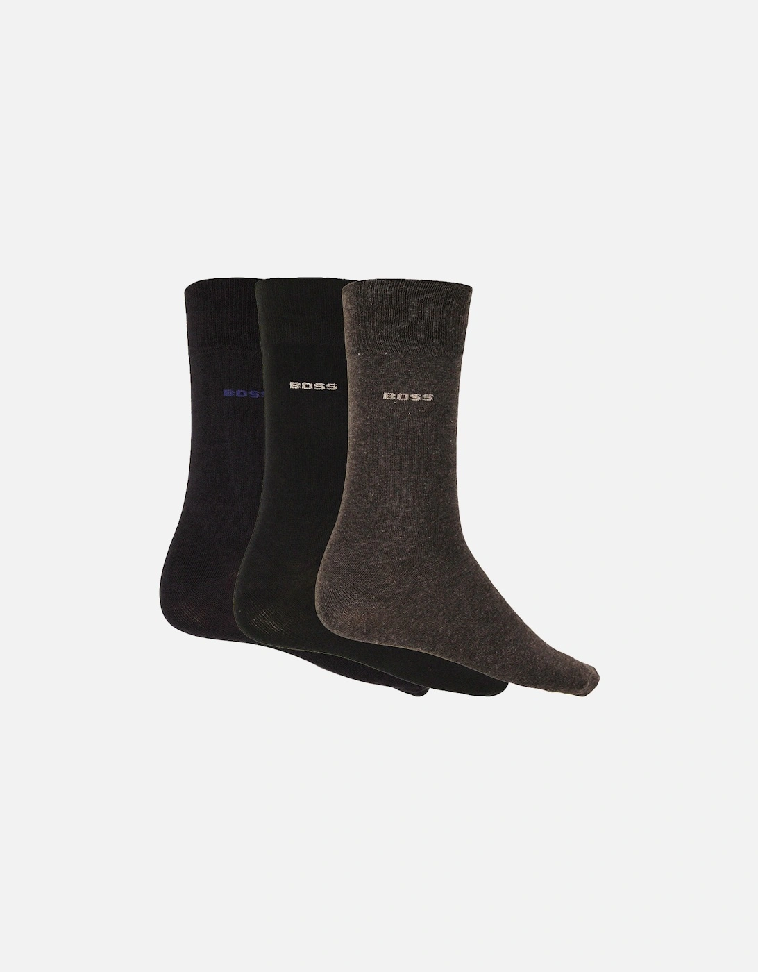 3-Pack Socks Gift Set, Black/Navy/Grey, 6 of 5