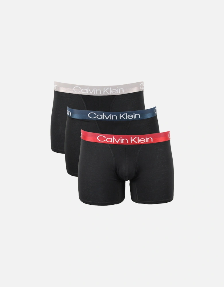 3-Pack Modern Structure Boxer Briefs, Black