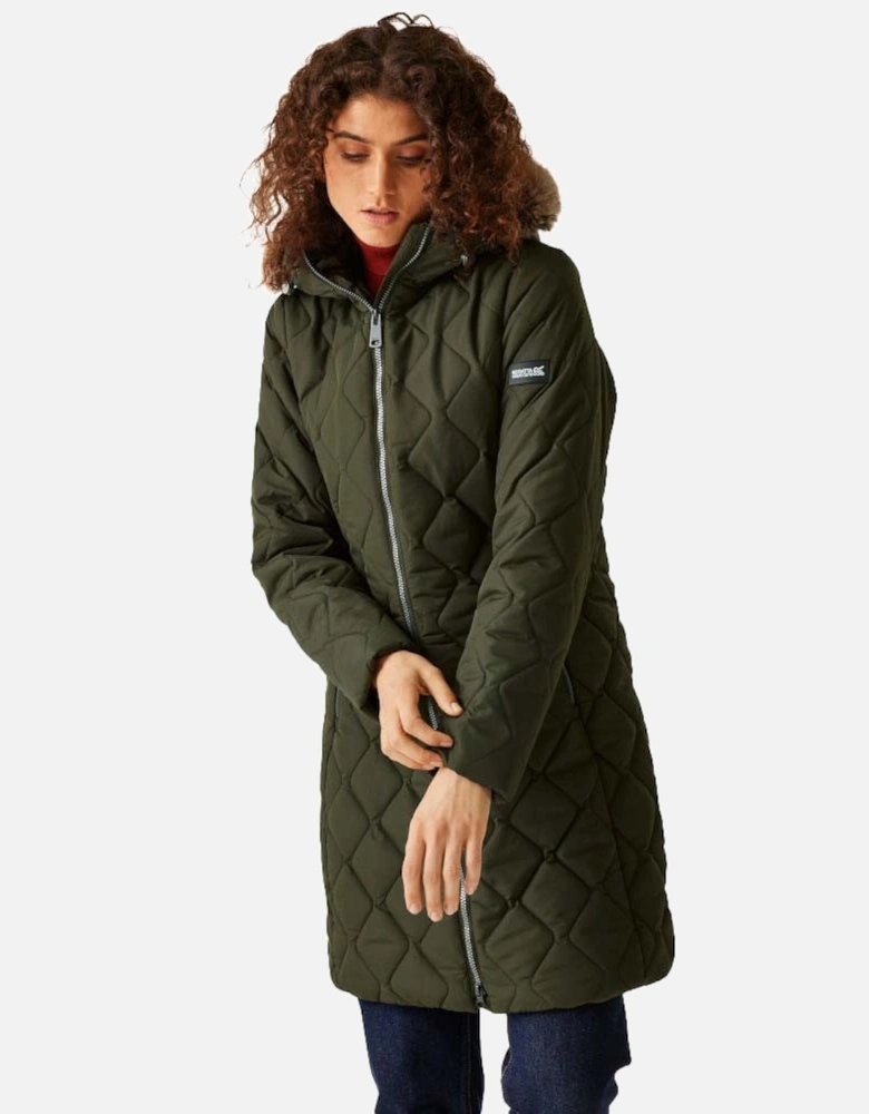 Womens Fritha III Longline Full Zip Padded Jacket