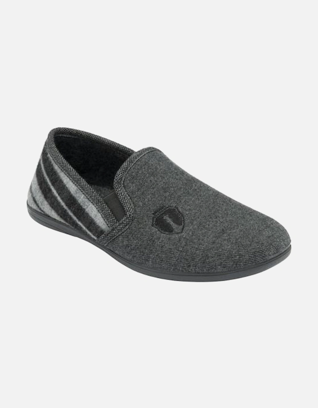 Carlos mens slipper in Grey, 3 of 2