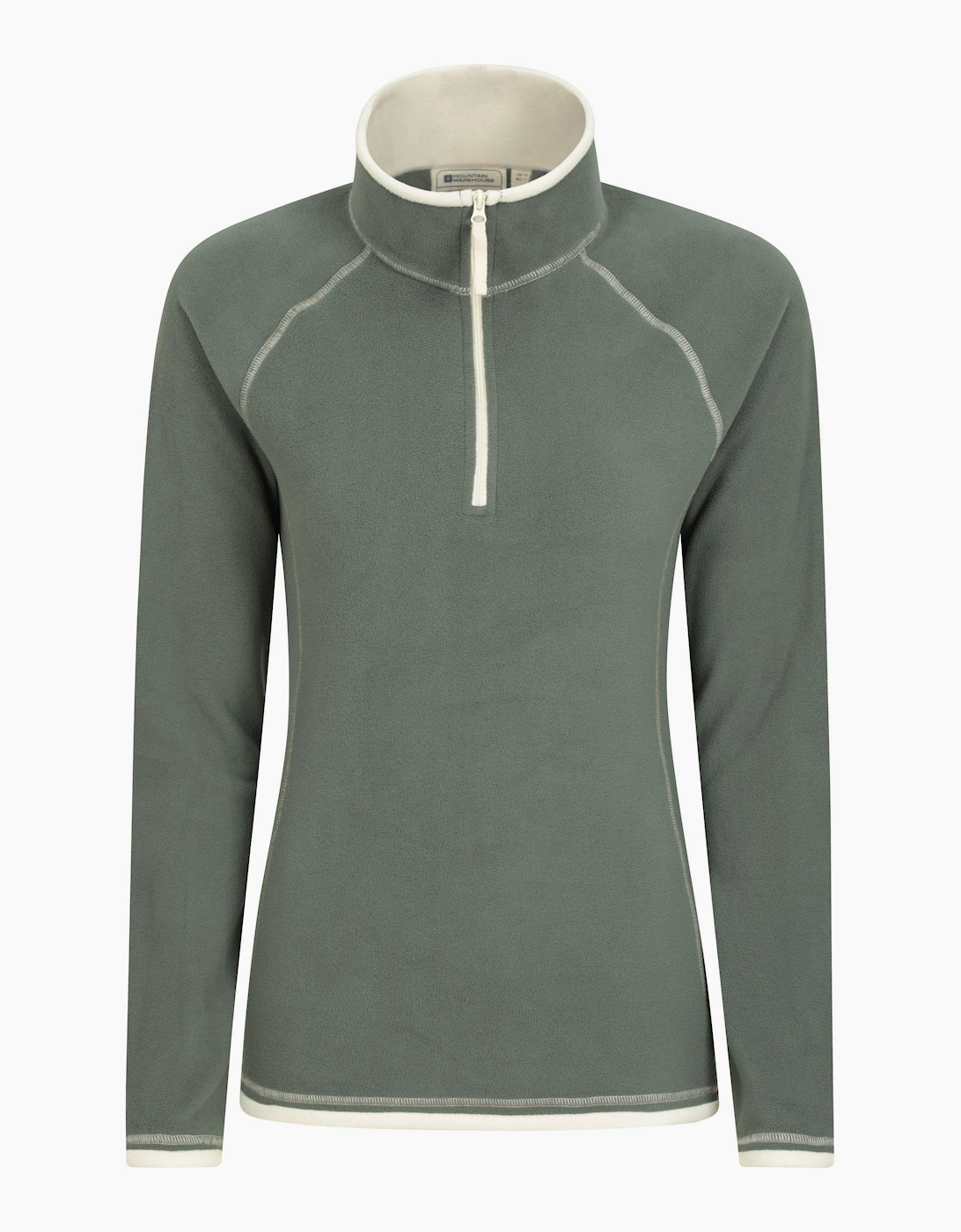 Mountain Warehouse Women's Green / Montana Half Zip Fleece Top - Size: 22