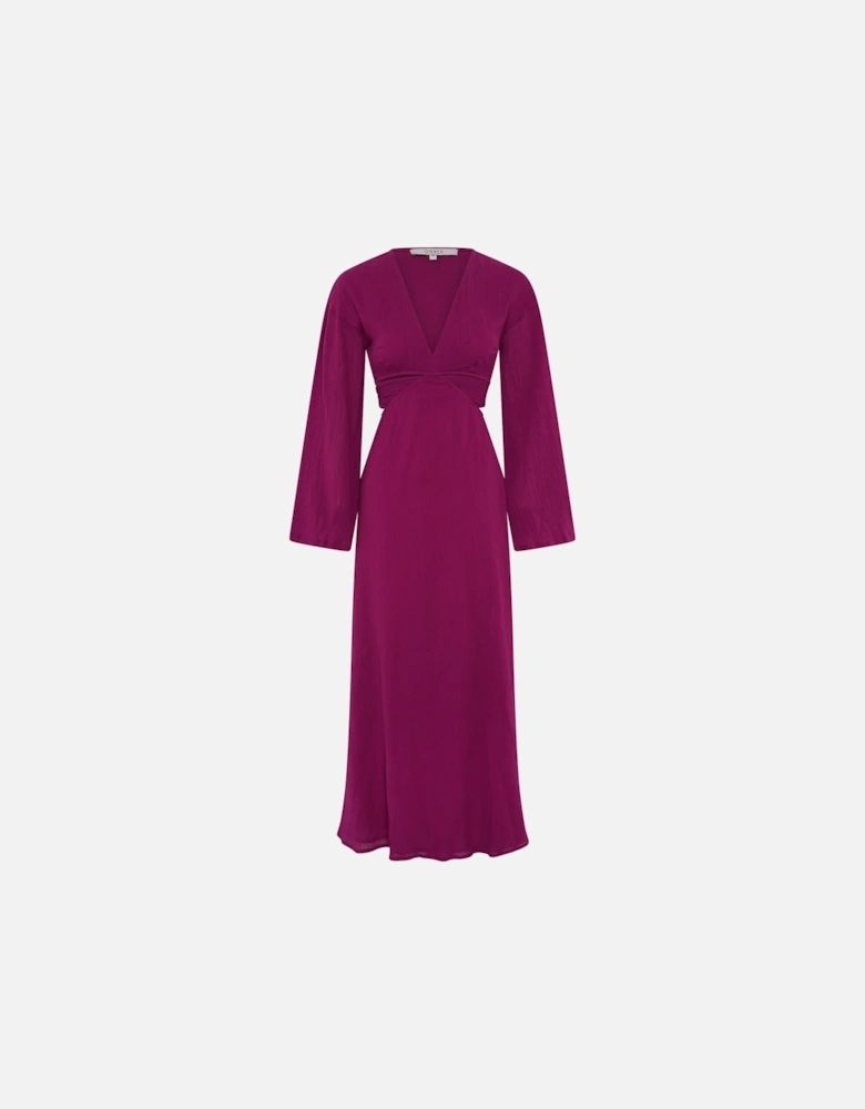 Orla Cut Out Maxi Dress in Purple