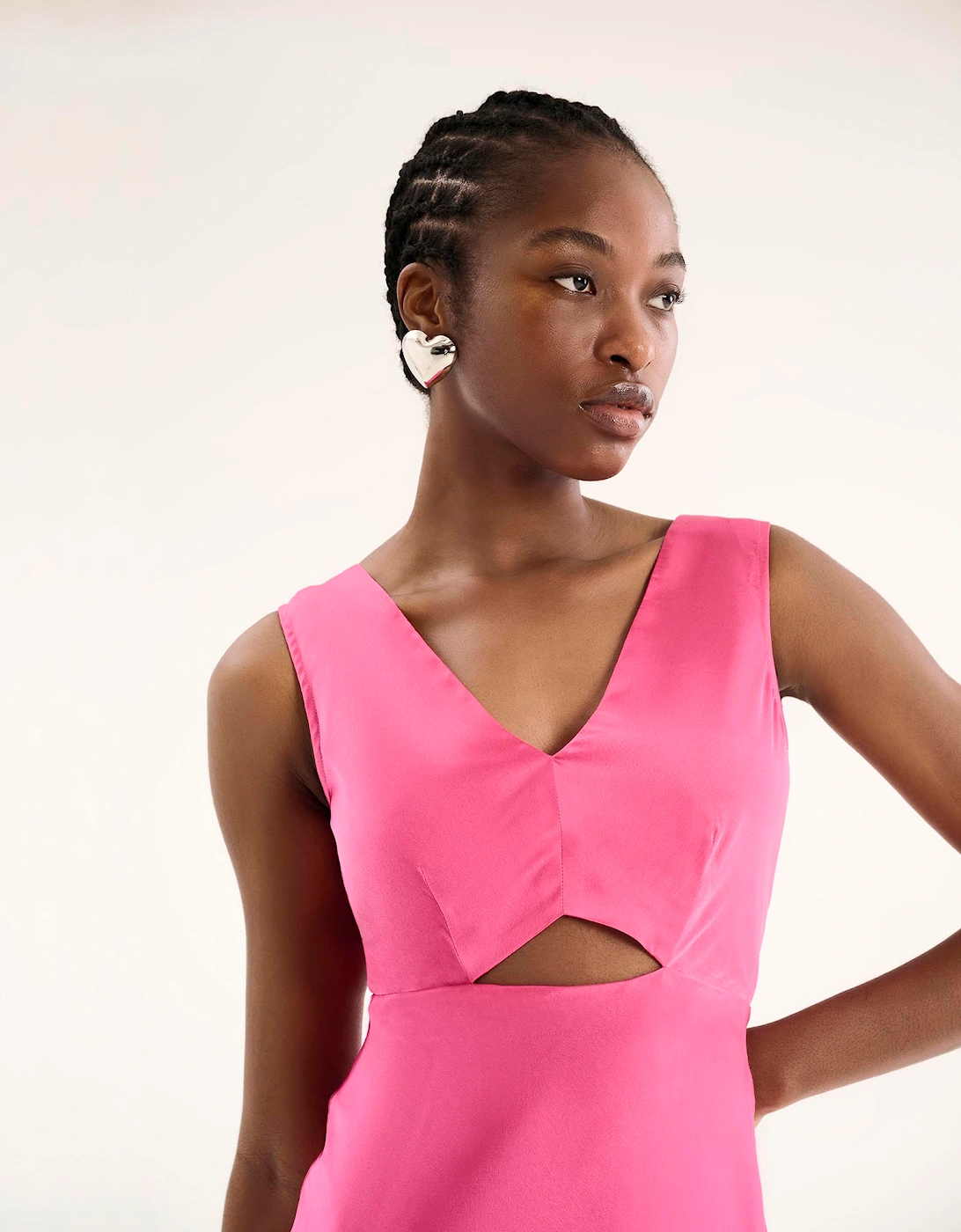 Ivida Dress in Cerise