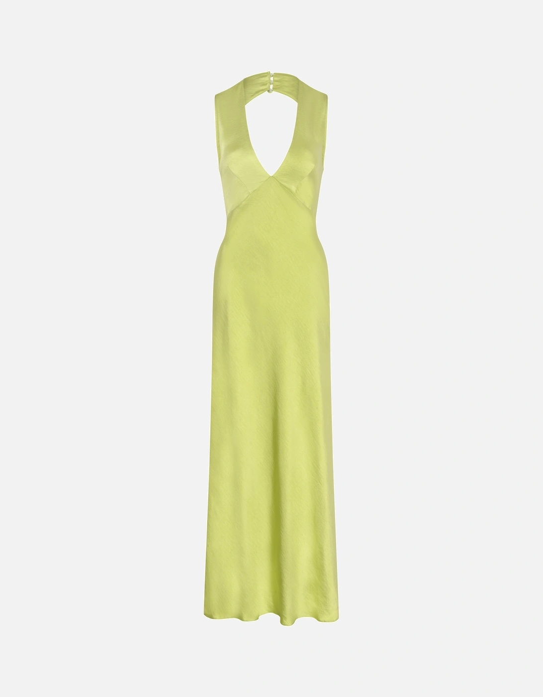 Nova Tie Back Dress in Lime Green