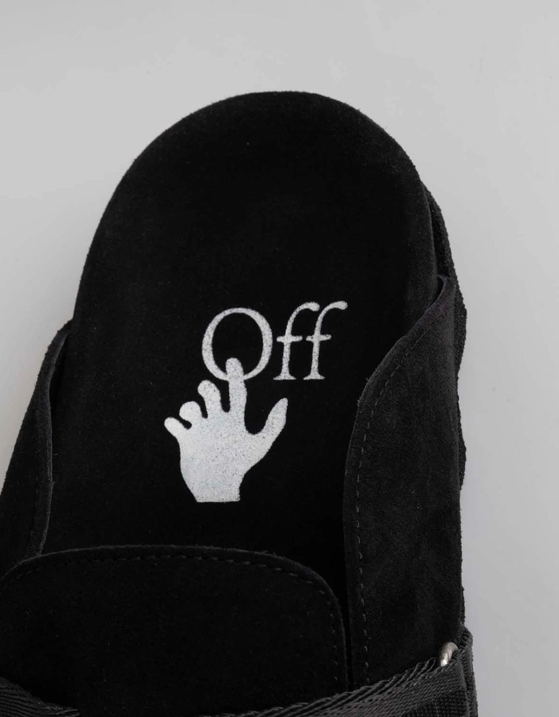 Suede Industrial Belt Sabot Shoes