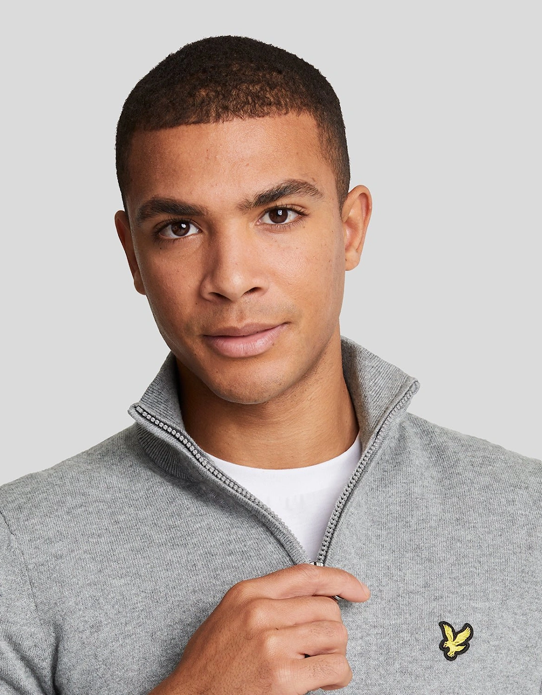 Cotton Merino 1/4 Zip Jumper