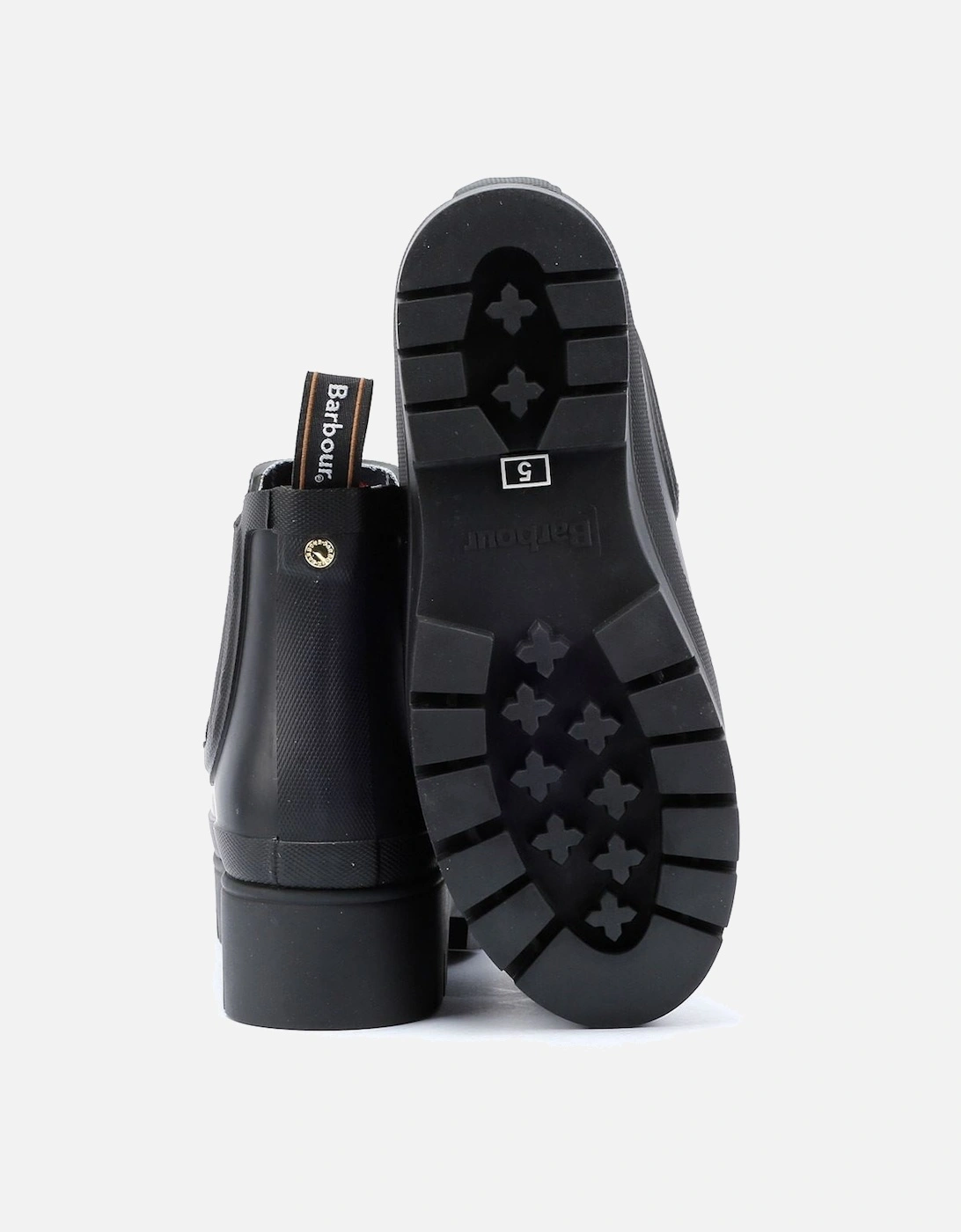 Halton Women's Black Ankle Wellington Boots