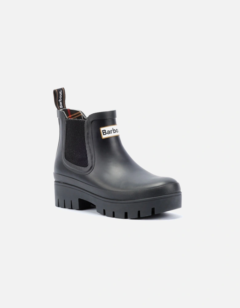 Halton Women's Black Ankle Wellington Boots