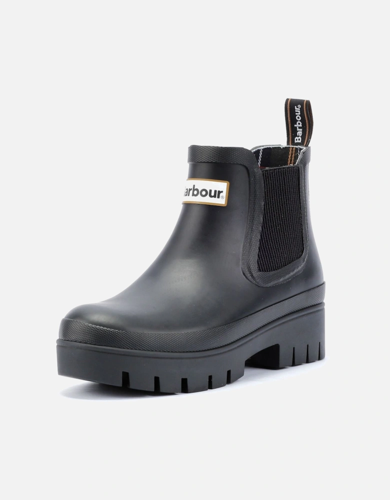 Halton Women's Black Ankle Wellington Boots