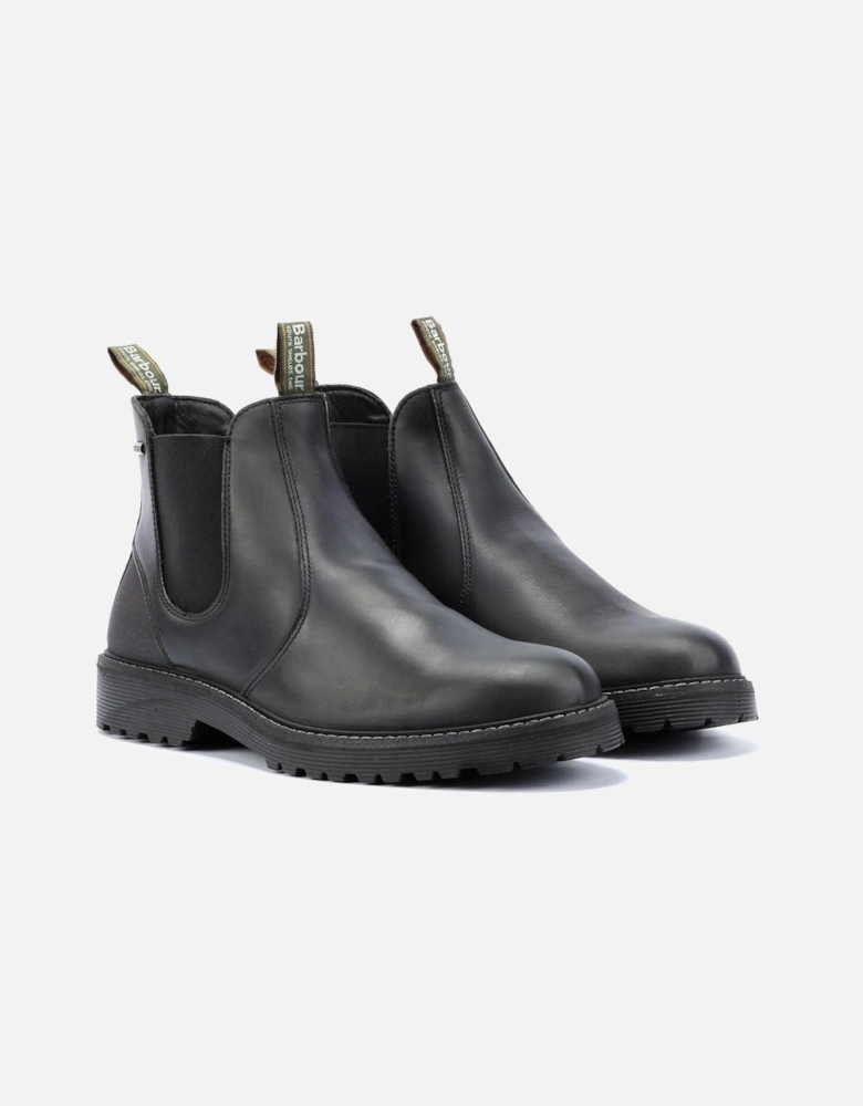 Patton Leather Men's Black Chelsea Boots