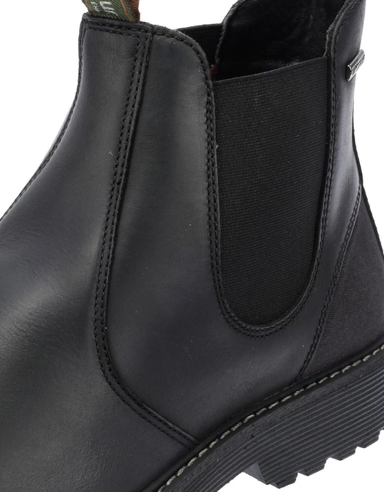 Patton Leather Men's Black Chelsea Boots