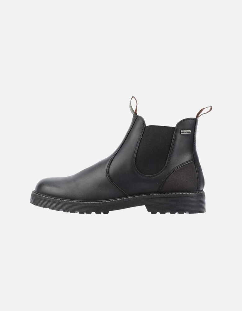 Patton Leather Men's Black Chelsea Boots