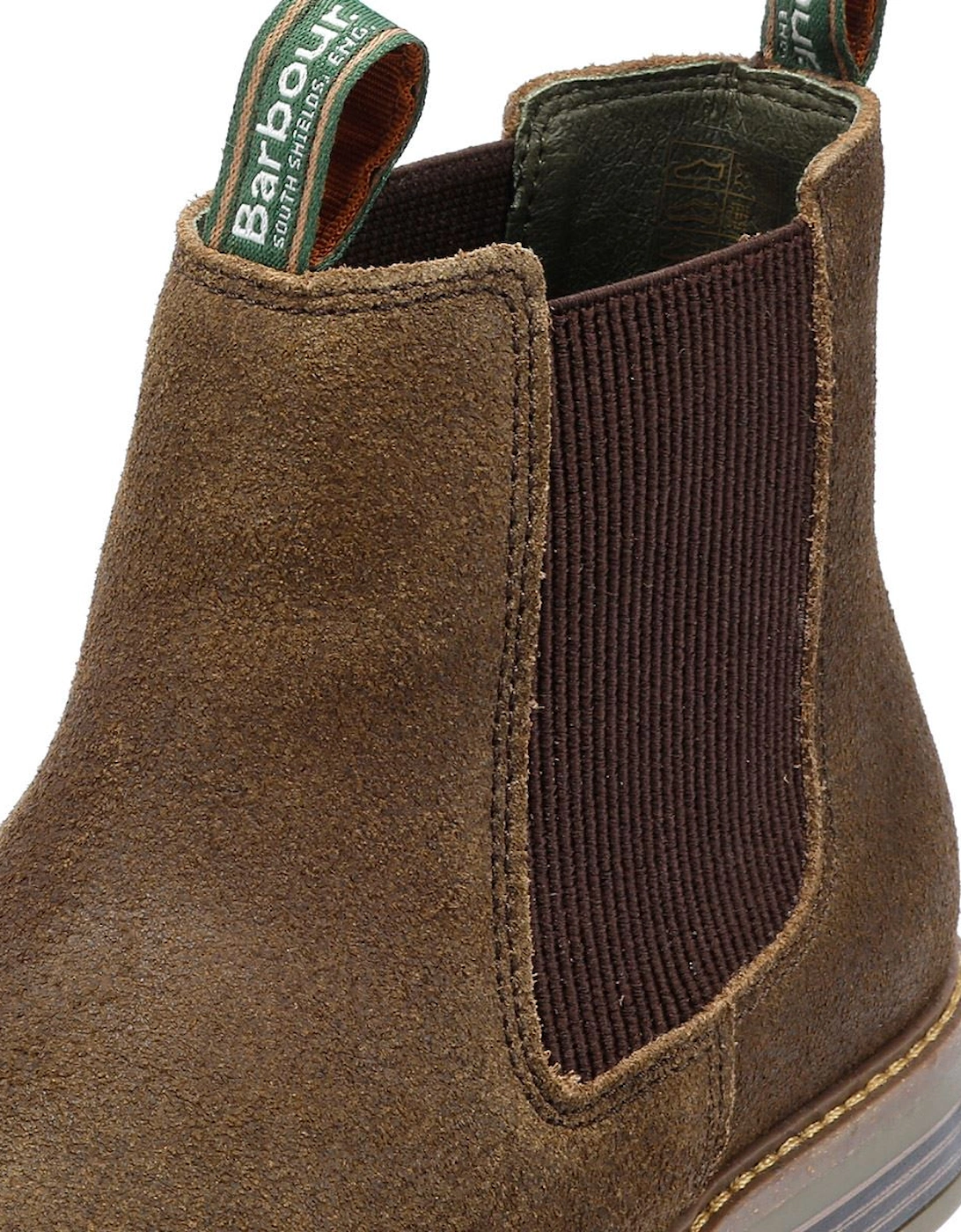 Farsley Suede Men's Khaki Chelsea Boots